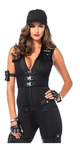 Traje De Siete Piezas Deluxe Swat Commander De Leg Avenue,