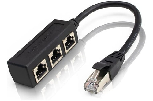 Rj45 Ethernet Cable Adaptador Divisor 1 Macho A 3 Hembra