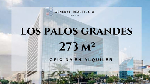 Oficina En Alquiler 273m2 Los Palos Grandes