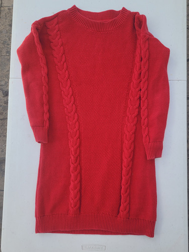 Vestido  Rojo Tejido Marca Gap Niña