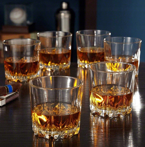 Set X 6 Vasos Copas Tragos Agua Whisky Vidrio Pasabahce