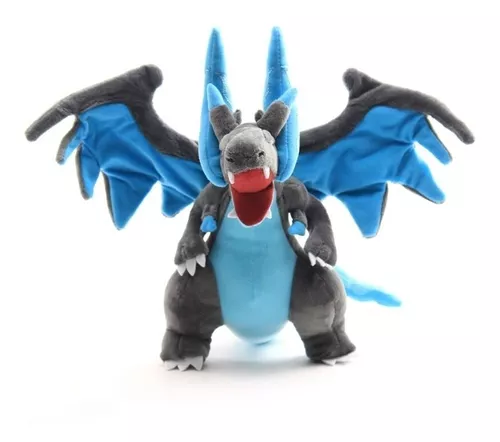 Pelúcia Mega Charizard X Pokémon Center - Toy Store - Brinquedos