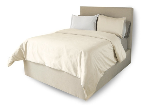 Funda De Duvet Dues 300 Hilos 100% Algodón Beige King Size