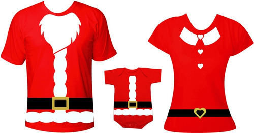 Roupa Natal Body Camiseta Papai Noel Mamae Noel Filho Filha