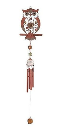 George S Chen Las Importaciones Buho Windchime 26 De Cobre