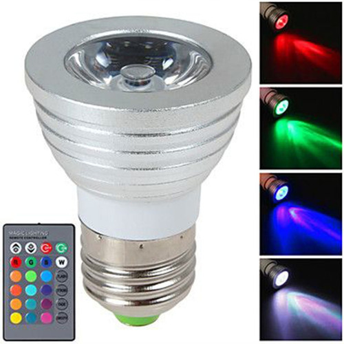 Imagen 5 de 7 de Lds3wrgb Foco Led Rgb Con Control Remoto