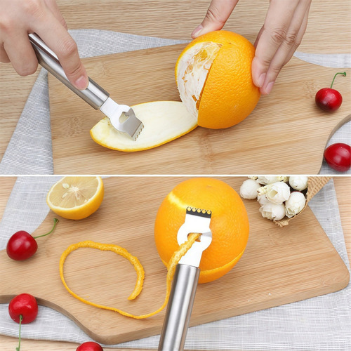 Y3 Pelador Limón, Lima Y Naranja Acero Inoxidable, 2 Piez