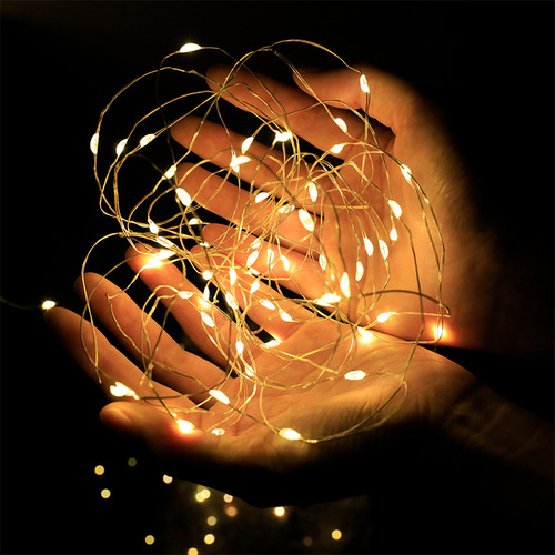 Nueva Cadena De Luces Led Usb De 50 Lámparas, Alambre De Cob
