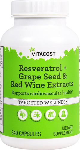 Suplemento Vitacost Resveratrol + E - Unidad a $825
