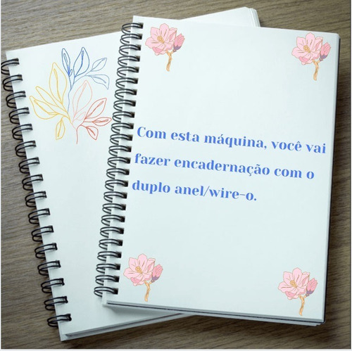 Imagem 7 de 7 de Encadernadora De Wire-o Conjugada Manual Passo 2x1 15fls