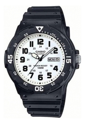 Reloj Casio Mrw-200h-7 Análogo Sumergible 10 Bar Fondo Blanc