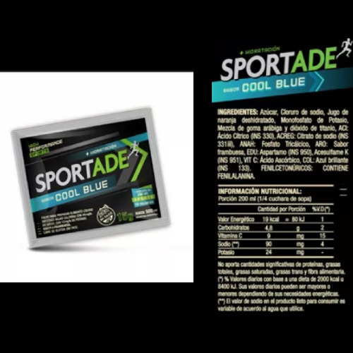 Sportade Polvo. Bebida Isotónica En Sobre.sabores Combinados