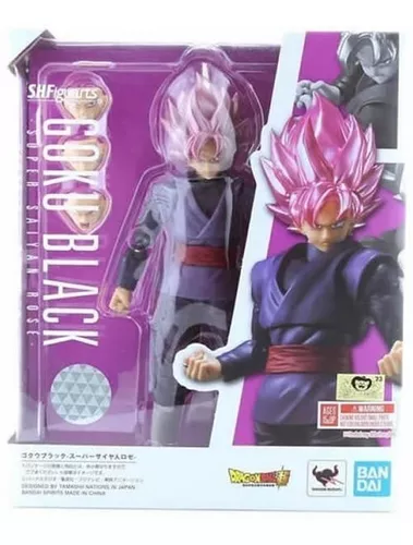 Review GOKU BLACK SH Figuarts Dragon Ball Super - SSJ Rosé - Bandai boneco  brinquedo em português 