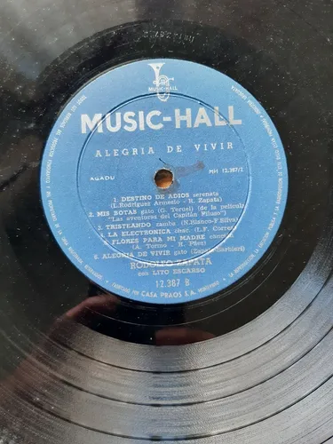 Disco De Rodolfo Zapata De Vinilo Usado (Usado)