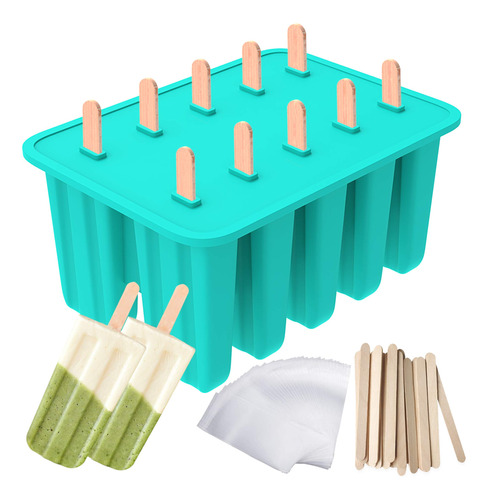 Ozera Mold Paleta 10 Cavidad Silicona Para Casero Popcical