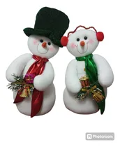 Comprar Muñecos De Nieve Enamorados Navidad
