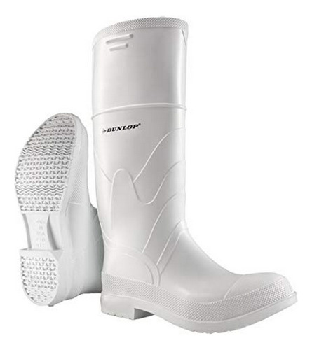 Dunlop ******* Botas Blancas De Pvc Con Puntera De Acero De 