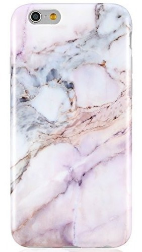 Carcasa Vivibin Para iPhone 6 6s Tpu Diseño Marmolado Rosa