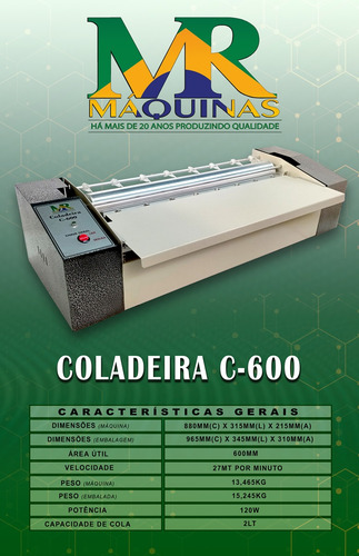 Coladeira De Arquivos C-600 Bivolt