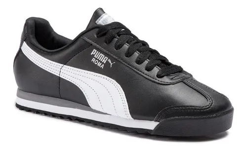 Tenis puma roma top negro con blanco