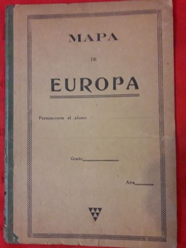 Antiguo Mapa De Europa, Alumno De Clase.