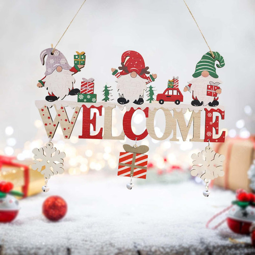 Colgante De Madera Para Navidad, Placa Para Colgar En La