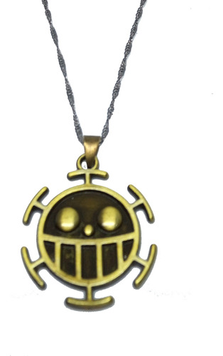 Colar Com Pingente Logo Trafalgar Law - One Piece (60cm)