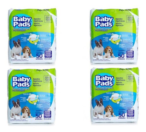 Tapete Higiênico Para Cães Baby Pads 50 Unidades