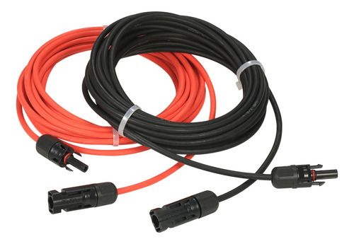 Cable De Extensión Rojo Con Conector Hembra De 20 Pies, 10 A