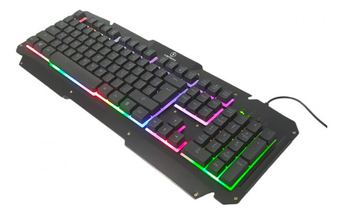 Super Teclado Gamer Semi-mecânico Com Rgb Rainbow 