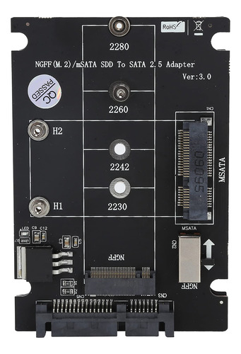 Tarjeta Adaptador Ssd 2 1 Msata M.2 Interfaz Disco Duro Pcb