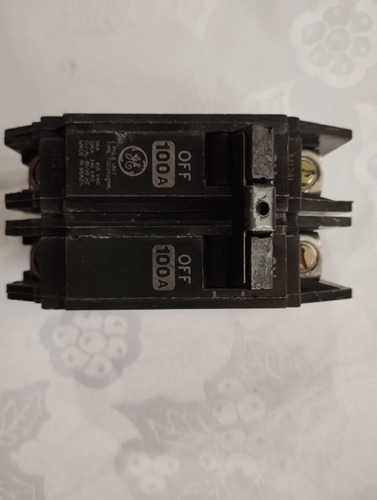 Breaker 2x100 Amp. General Electric Tqc21100wl Superficial