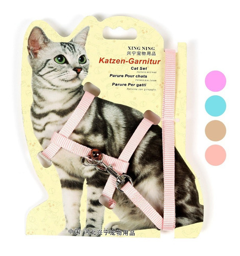 Tutti Pet Arnes Con Correa Para Gato O Razas Pequeñas 1cm X1