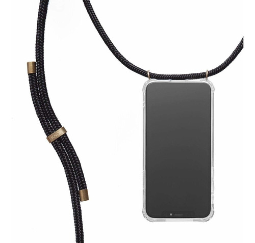 Collar Para Telefono Correa Cable iPhone XS Max Negro