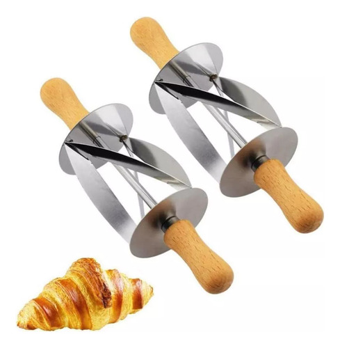 Croissant Cutter Roller Slicer Biscuit Puff Pastry, 2 Unidad