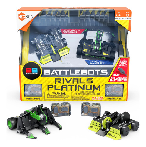 Hexbug Battlebots Rivals Platinum (whiplash & Sawblaze), Rob