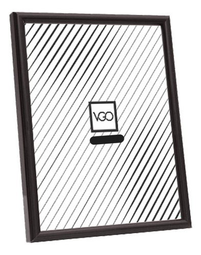 Portarretrato VGO BDA.5  color negro para foto de 13 cm x 18 cm de plástico/vidrio x unidad 