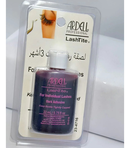 Adesivo escuro Ardell Lashtite Lash para cílios 22 ml cor preta