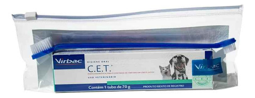 Kit Saúde Oral Virbac - C.e.t Pasta Com Necessaire E Escova