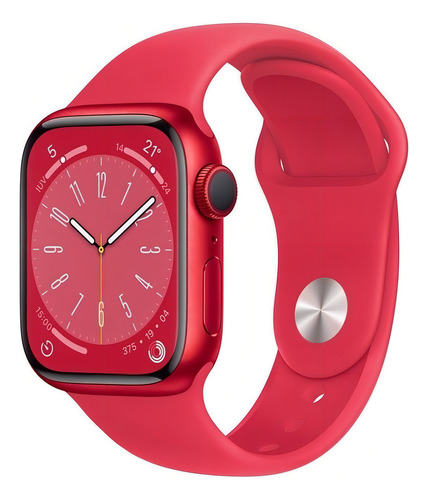 Apple Watch Series 8 GPS - Caja (PRODUCT)RED de aluminio 41 mm - Correa deportiva (PRODUCT)RED - Patrón - Excelente (Reacondicionado)