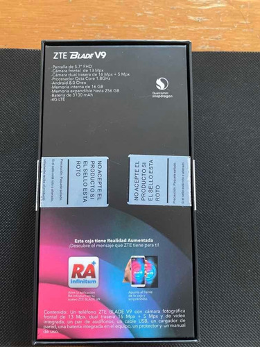 Caja Zte Blade 9 Nueva (Usado)