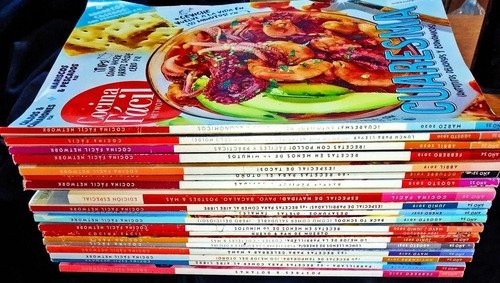20 Revistas Diferentes De Cocina Fácil Network Televisa. (Usado)