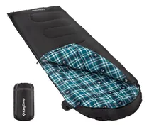 Comprar Saco De Dormir Kingcamp Invierno Forro De Franela 3-4 Estaci Cremallera Izquierda Negra De 4.8 Libras Ubicación Del Cierre