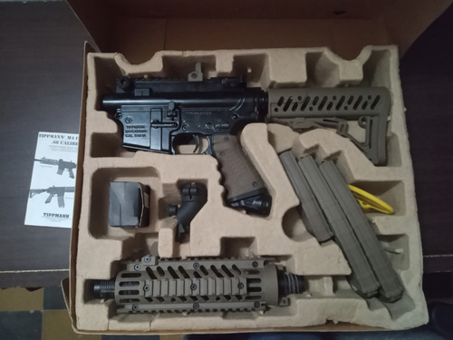 Pistola Paintball Semiautomática .68 Tippmann Tmc Macfed Marrón Claro (Usado)