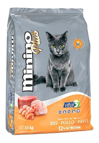 Minino Plus Croquetas Para Gato 10 Kg