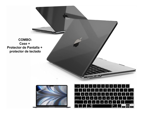 Combo Case Protector @ Macbook Air M2 13.6 2022 A2681 Black