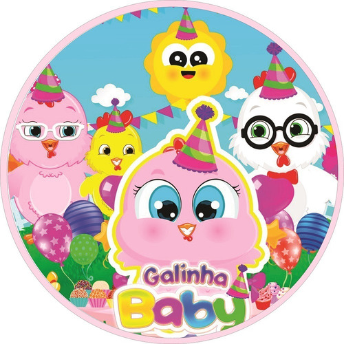 Painel Banner 1 5x1 5 Festa Galinha Pintadinha Baby Redondo Mercado Livre