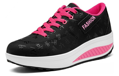 Zapatos De Balancín Femeninos De Fondo Grueso De Altura