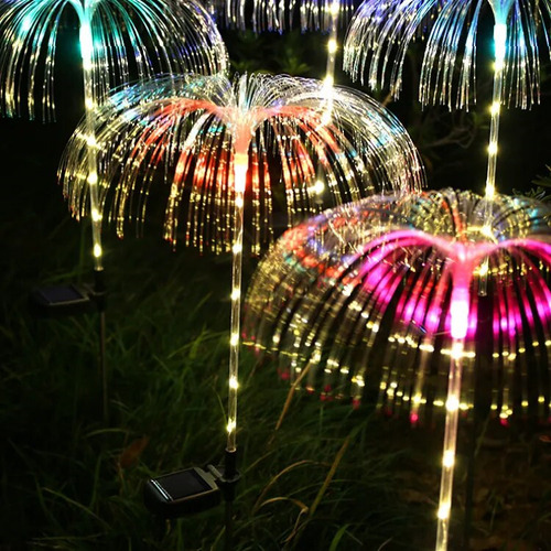 Luces Solares Navideñas Con Medusas Para Exteriores, 2 Unida
