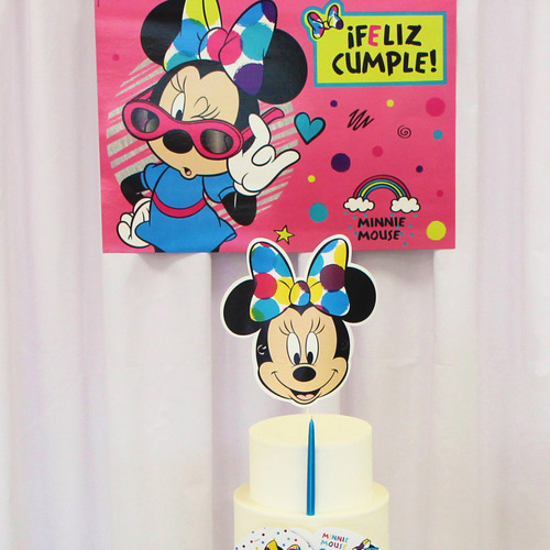Afiche Minnie Mouse Cumpleaños Cartel Disney